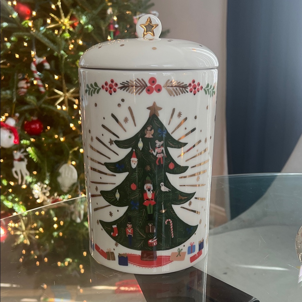 Rifle paper co x Anthropologie nutcracker cookie jar 2019